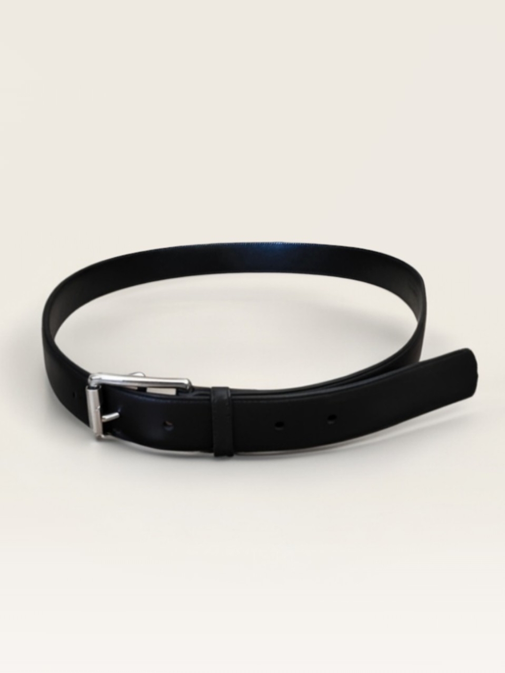 COACH Men's Black Glove Tanned Leather Harness Belt Size 38 / 95, Vintage 90's
